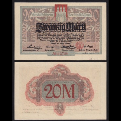 Altona - Hamburg 20 Mark 1918 Notgeld (21372