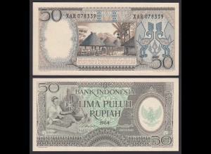 INDONESIA - 50 RUPIAH 1964 Pick 96 UNC (1) REPLACEMENT BANKNOTE (21418