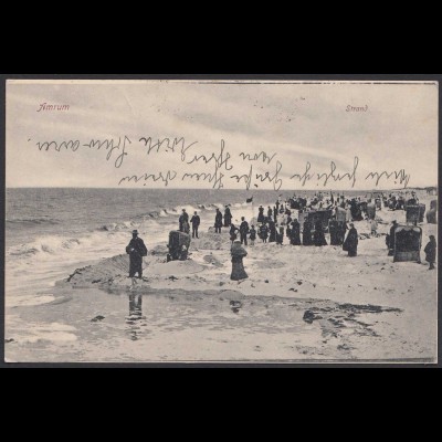 AK Amrum Am Strand von 1923 (21586