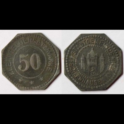Frankenhausen 50 Pfennig o.J. (1917) Z Funck 133.3 Notgeld / Kleingeldersatz 