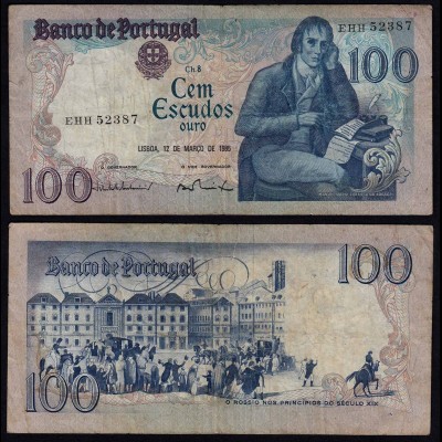 Portugal - 100 Escudos Banknote 1985 - Pick 178d F (4) (21806