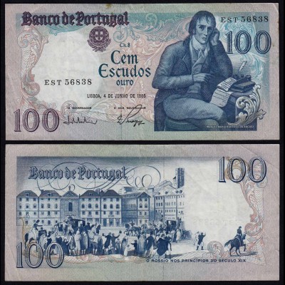 Portugal - 100 Escudos Banknote 1985 - Pick 178e fast VF (3-) (21814