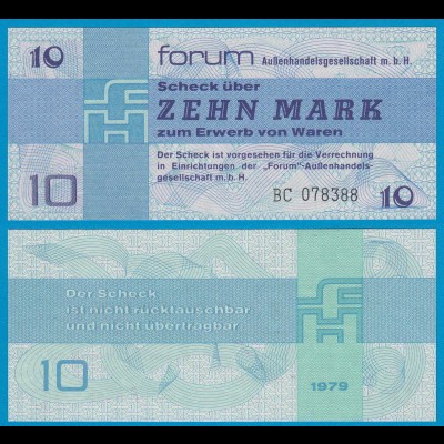 DDR Forumscheck 10 Mark 1979 Ros. 370a UNC (1) BC (20990