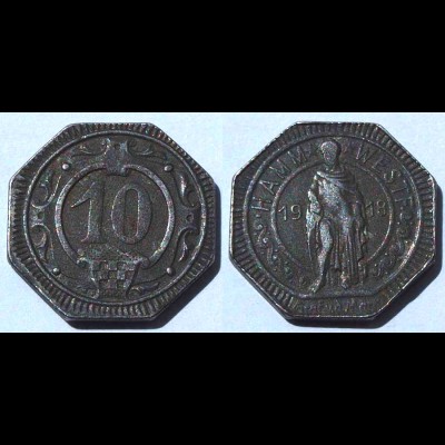 Hamm 10 Pfennig Notgeld 1918 Eisen (21994