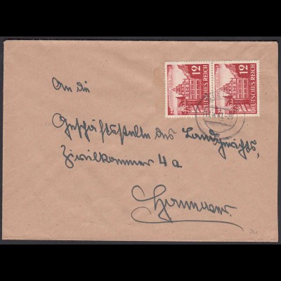 3.Reich Brief mit Mi. 766 als Mehrfachfrankatur 1941 (22181