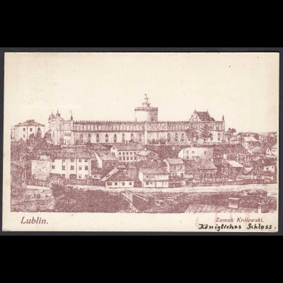 Polen - Poland AK Lublin ca. 1915 Zamek Krolewski Königliches Schloss (22149