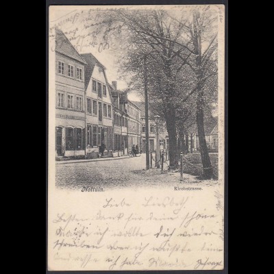 AK Nottuln 1907 Kirchstrasse m.Geschäfte bei Coesfeld Münster (22579