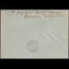 Liechtenstein 1941 R-Brief Eschen - Vaduz Mi. 230 Einzelfrankatur (22711