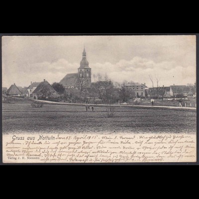 AK Nottuln Ansicht vom Ludgeruspaettken 1905 bei Coesfeld Münster (22624