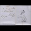 Thurn und Taxis 1862 Brief Hamburg - Reims Durchgangs- + Banhnpost (16006