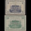 Höchst 5 + 10 Mark Gutschein 1918 Notgeld F (4) entwertet (13819
