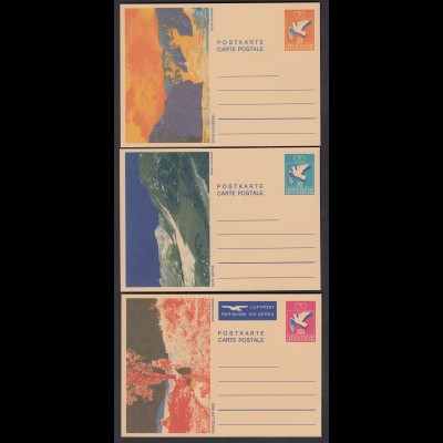 Liechtenstein 3 Stück Ganzsachen Postkarten ungebraucht 1984 (23265