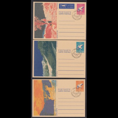 Liechtenstein 3 Stück Ganzsachen Postkarten Ersttagstempel 1984 (23266