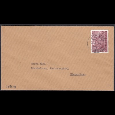 Liechtenstein Brief Schaan nach Winterthur Mi. 358 (23040