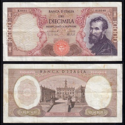 Italien - Italy - 10000 10.000 Lire Banknote 1973 F (4) Pick 97f (17535