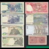 Indonesien - Indonesia 8 Stück verschiedene Banknoten UNC (17885