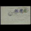 Deutsches Reich 1893 Ausland-Paketkarte 46c, 5 x 48d geprüft (23455