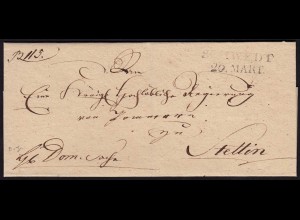 Preussen ca.1817 Umschlag SCHWEDT L2 nach STETTIN (23463
