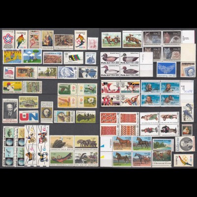 USA tolles Lot nur verschiedene Briefmarken postfrisch MNH (23660