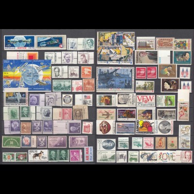 USA tolles Lot nur verschiedene Briefmarken postfrisch MNH (23664