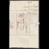 Schweiz 1848 Vorphila Brief von LOCLE nach GENF mit Inhalt (23699