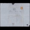 Schweiz 1870 Brief LA PLAINE (FR) nach GENF 5 R. Sitzende Helvetia (23716