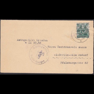 Alliierte Besetzung Mi.41 II. EF Berlin Vorläufer geprüft Schlegel 1948 (23792