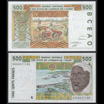SENEGAL WEST AFRICAN STATES 500 Francs 1991 Pick 710Ka UNC (1) (23910