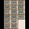 16 Stück Reichsbanknoten á 5000 Mark 1922 Ro.80 versch. Serien (24277