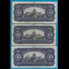 Jugoslawien - Yugoslavia 3 Stück á50 Dinara Banknote 1965 F (4) Pick 79 (18306