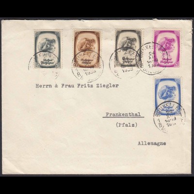 Belgien - Belgium 1938 Brief/Cover ex Prinz Albert von Lüttich (22797