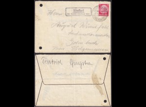 Brief mit Posthilfstelle/Landpost 1934 Almstorf über Beversen (12176
