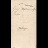 Baden - 1838 Brief Doppelverwendung Schoppenheim-Sekingen-Mambach(15875