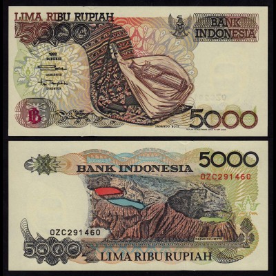 INDONESIEN - INDONESIA 5000 RUPIAH Banknote 1992/2000 Pick 130i UNC (1)