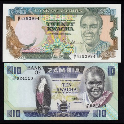 Sambia - Zambia - 2 Stück 10,20 Kwacha UNC (1) (17970