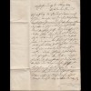 Baden - 1844 Gemeinde SALEM L1r Brief mit Inhalt Taxen (15851