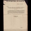 Baden - 1849 SAECKINGEN K2r Brief Erzbischöfliches Ordinadiats Beschluss (15852