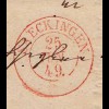 Baden - 1849 SAECKINGEN K2r Brief Erzbischöfliches Ordinadiats Beschluss (15852