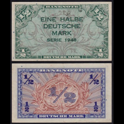 BDL - 1/2 Deutsche Mark 1948 Ro. 230 gutes VF+ (3+) (15113