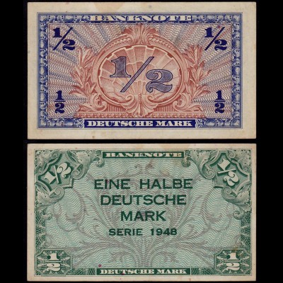 BDL - 1/2 Deutsche Mark 1948 Ro. 230 VF (3) (14675
