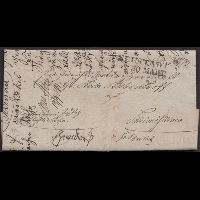Preussen 1839 NEUSTADT o/s L2 Brief mit einigen Seiten Inhalt (24514