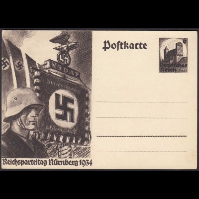 AK NS Propaganda Karte 3.Reich Reichsparteitag 1934 Nürnberg (24451