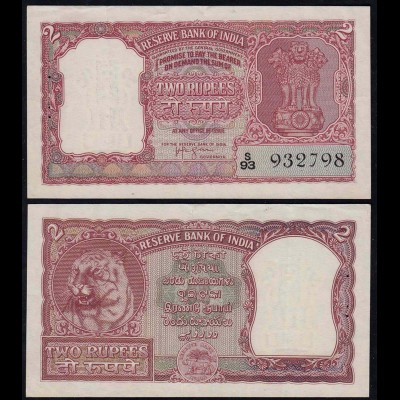 Indien - India - 2 RUPEES Banknote Pick 29b XF (2) (14882