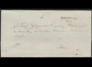 Preussen Umschlag ca. 1825 TORGELOW L2 - STETTIN (24556