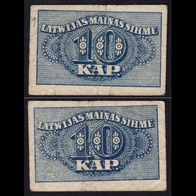 Lettland - Latvia 10 Kapeikas 1920 Banknoten Pick 10a F (4) (16150