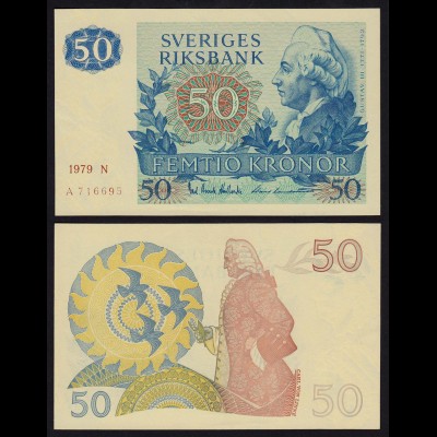 Schweden - Sweden 50 Kronen 1979 aUNC (1-) Pick 53c (16158