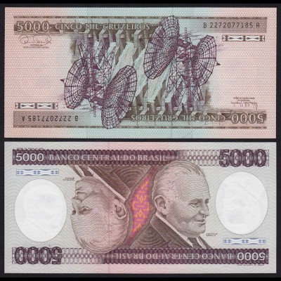 Brasilien - Brazil 5000 Cruzados Banknote (1985) Pick 202d UNC Sig.22 (16101