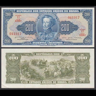 Brasilien - Brazil 200 Cruzados Banknote (1964) Pick 171b UNC (1) (24784
