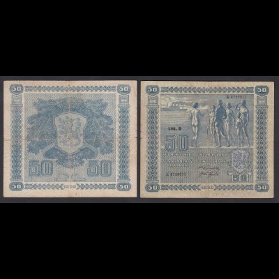 Finnland - Finland 50 Markka Banknote 1939 Pick 82 F (4) (24828