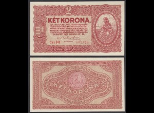 Ungarn - Hungary 2 Korona Banknote 1920 Pick 58 aUNC (1-) (24885